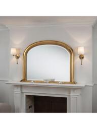 Yearn Arched Gilt Frame Overmantel Wall Mirror, 79 x 112cm - thumbnail 2