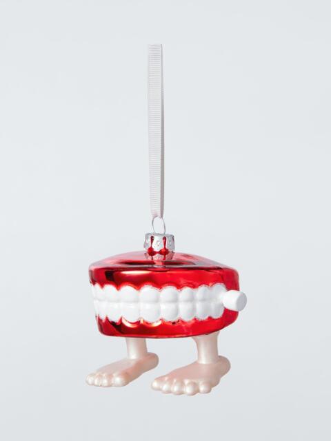 John Lewis The Enthusiast Chattering Teeth Bauble, Red - image 1