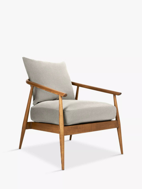 ercol for John Lewis Hazlemere Armchair, Vintage Ash Leg - image 1