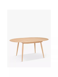 ercol for John Lewis Shalstone 4-6 Seater Extending Round Dining Table, Oak - thumbnail 1