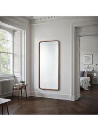 Yearn Sherwood Solid Oak Wood Frame Full-Length Wall Mirror, 180 x 80cm, Walnut - thumbnail 4