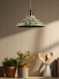 Joules Audley Pheasant Print Ceramic Pendant Ceiling Light, Light Green - thumbnail 6