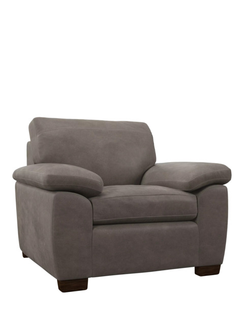John Lewis Camden Leather Armchair, Dark Leg - image 1