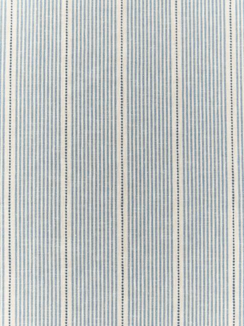 John Lewis Rustic Fine Stripe Made to Measure Curtains or Roman Blind, Lake Blue - image 1