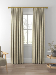 John Lewis Tonal Weave Made to Measure Curtains or Roman Blind, Natural - thumbnail 5
