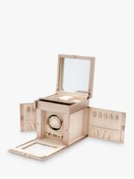 WOLF Palermo 1 Module Leather Watch Winder and Jewellery Box - thumbnail 3