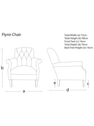 Tetrad Flynn II Armchair, Bracken with Brompton Tan Leather Piping - thumbnail 2