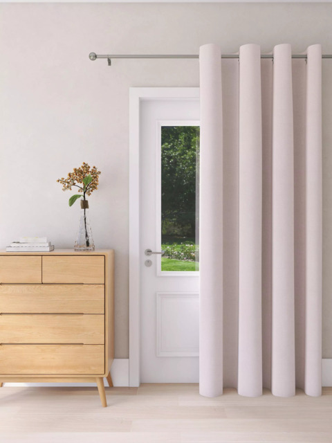 John Lewis Textured Weave Ultra Thermal Lined Eyelet Door Curtain - image 1