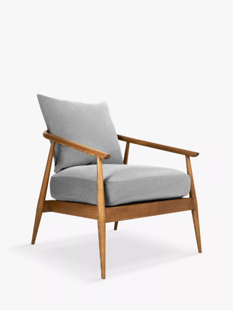 ercol for John Lewis Hazlemere Armchair, Vintage Ash Leg - image 1