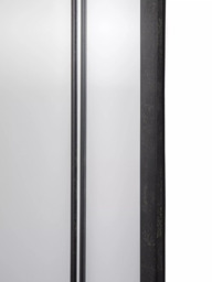 John Lewis Metal Frame Rectangular Wall Mirror, Black - thumbnail 4