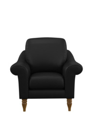John Lewis Camber Leather Armchair, Light Leg - thumbnail 5