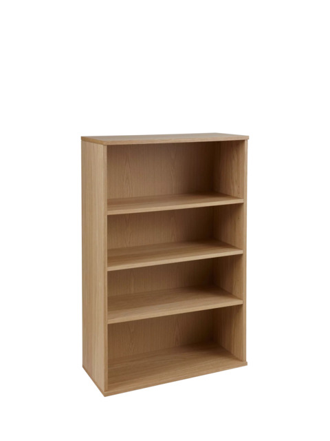 John Lewis Abacus 3 Shelf Bookcase, FSC-Certified, (Oak Veneer) - image 1