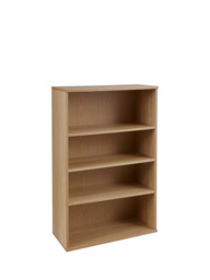 John Lewis Abacus 3 Shelf Bookcase, FSC-Certified, (Oak Veneer) - thumbnail 1