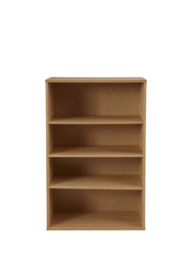 John Lewis Abacus 3 Shelf Bookcase, FSC-Certified, (Oak Veneer) - thumbnail 2