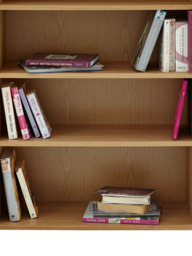 John Lewis Abacus 3 Shelf Bookcase, FSC-Certified, (Oak Veneer) - thumbnail 4