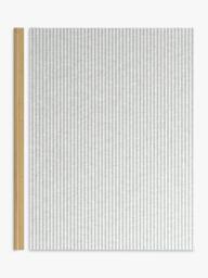 John Lewis Woven Stripe Flop-Over Tab Top Voile Panel - thumbnail 6