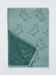John Lewis Kids' Dinosaur Knit Blanket, Multi