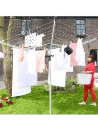 Brabantia Lift-O-Matic Advance Rotary Airer with Concrete Tube and Cover, 50m - thumbnail 4