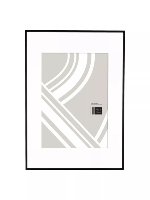 John Lewis Aluminium/Acrylic Photo Frame, A1/A2 (42 x 59cm) with Mount - image 1