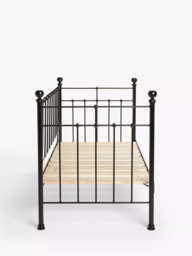 Wrought Iron And Brass Bed Co. Sophie Iron Day Bed Frame, Single - thumbnail 5
