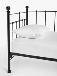 Wrought Iron And Brass Bed Co. Sophie Iron Day Bed Frame, Single - thumbnail 4