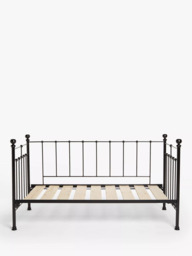 Wrought Iron And Brass Bed Co. Sophie Iron Day Bed Frame, Single - thumbnail 3
