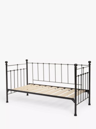 Wrought Iron And Brass Bed Co. Sophie Iron Day Bed Frame, Single - thumbnail 2