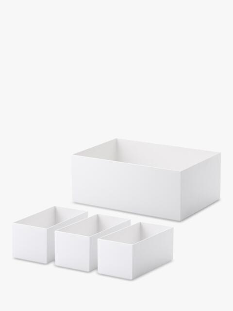 Like-it Nesting Organiser, Set of 4, Deep, White - image 1