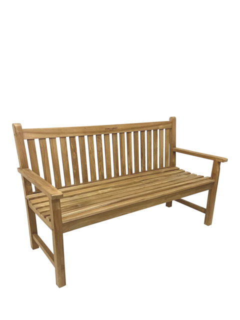 Laura Ashley Salcey 2-Seater Garden Bench, FSC-Certified (Teak Wood), Natural - image 1