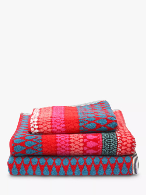 Margo Selby for John Lewis Faversham Towels, Red - image 1