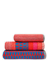 Margo Selby for John Lewis Faversham Towels, Red - thumbnail 4
