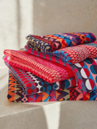 Margo Selby for John Lewis Faversham Towels, Red - thumbnail 6