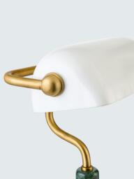 John Lewis Mabel Green Marble Base Desk Lamp, Green - thumbnail 4