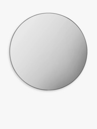 Gallery Direct Bowie Round Metal Frame Mirror, 80cm - thumbnail 1