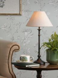 Laura Ashley Ludchurch Table Lamp, Black - thumbnail 2