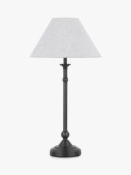 Laura Ashley Ludchurch Table Lamp, Black - thumbnail 4