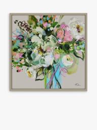 John Lewis Anna Cher 'The Light Within Your Bloom' Framed Canvas Print, 86 x 86cm, Multi - thumbnail 1