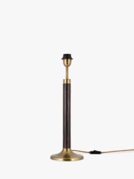 nkuku Digha Wood and Metal Table Lamp Base - thumbnail 1