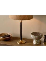 nkuku Digha Wood and Metal Table Lamp Base - thumbnail 4