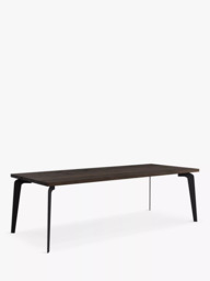 John Lewis Reigate Fixed Dining Table, Straight Edge, Solid Oak Dark Oil - thumbnail 1