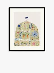 John Lewis La Poire 'Embroidered Coat' Framed Print & Mount, 62 x 52cm, Green - thumbnail 1
