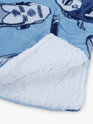 Disney Marvel Avengers Kids' Oversized Fleece Hooded Blanket, Blue - thumbnail 3