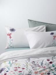 John Lewis Leckford Pure Cotton Sateen Duvet Cover Set, 220 Thread Count - thumbnail 1