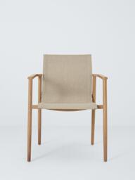 John Lewis Sahara Garden Dining Armchair, Set of 2, Mocha - thumbnail 3