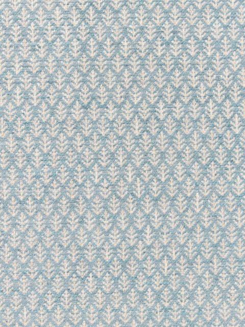 John Lewis Elm Leaf Woven Made to Measure Curtains or Roman Blind, French Blue - image 1