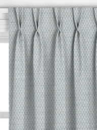 John Lewis Elm Leaf Woven Made to Measure Curtains or Roman Blind, French Blue - thumbnail 4