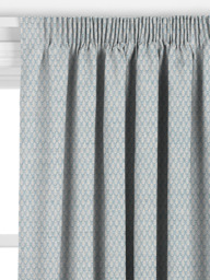 John Lewis Elm Leaf Woven Made to Measure Curtains or Roman Blind, French Blue - thumbnail 2