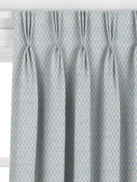 John Lewis Elm Leaf Woven Made to Measure Curtains or Roman Blind, French Blue - thumbnail 6