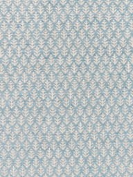 John Lewis Elm Leaf Woven Made to Measure Curtains or Roman Blind, French Blue - thumbnail 1