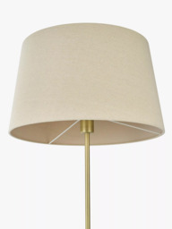 John Lewis Decorah Telescopic Floor Lamp, Painted Black/Brass - thumbnail 4